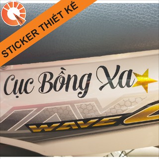 Sticker chữ ký theo yêu cầu chất PVC thường