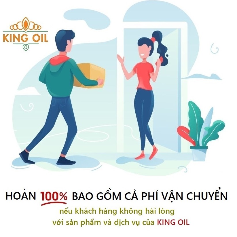 Tinh dầu bạch đàn chanh nguyên chất từ thiên nhiên - KingOil, đuổi muỗi, xông phòng