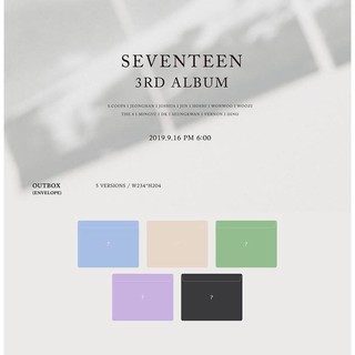 [order chọn ver] seventeen - album vol.3 [3rd album] [phát hành 17/09 - order trước 01/09 để có poster]