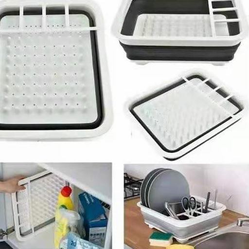 Khay Đựng Chén Dĩa Bằng Silicone Có Thể Gấp Gọn Tiện Dụng | BigBuy360 - bigbuy360.vn