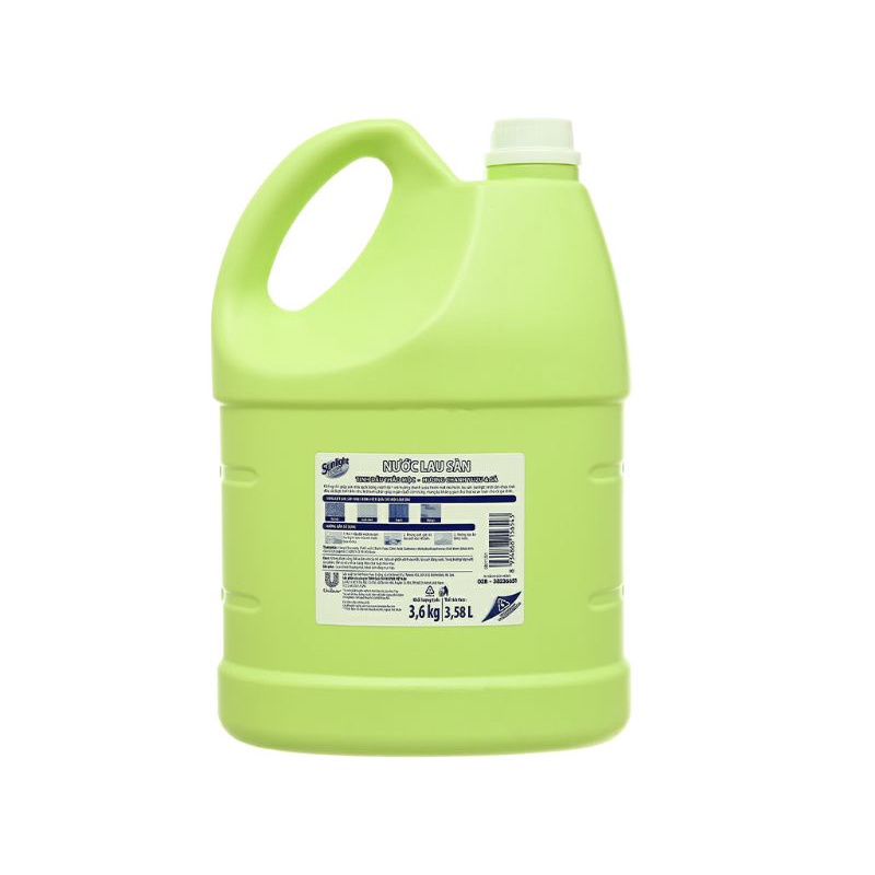 Nước lau sàn Sunlight hương chanh YuZu và Sả chai 3.6 kg