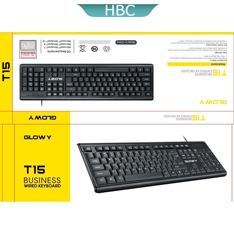 Bàn Phím Văn Phòng, Bàn Phím Máy Tính Gloway T15 Cổng Usb