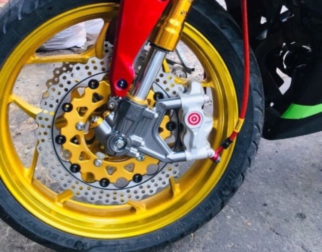 Combo phuộc trước upside down vành asiro 2 đĩa cho exciter