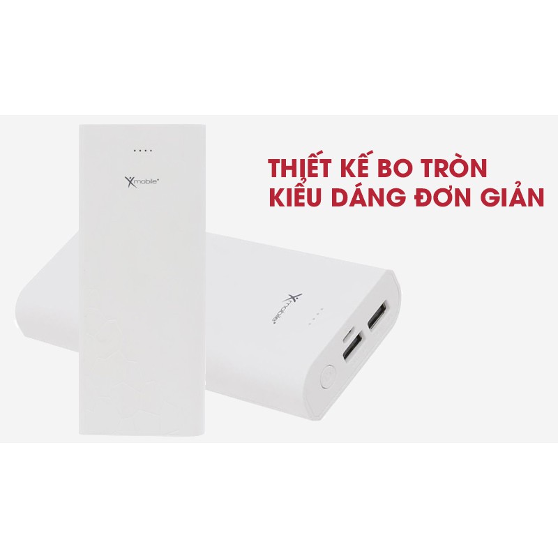 Pin sạc dự phòng 19.000 mAh Xmobile Gram 6S Trắng