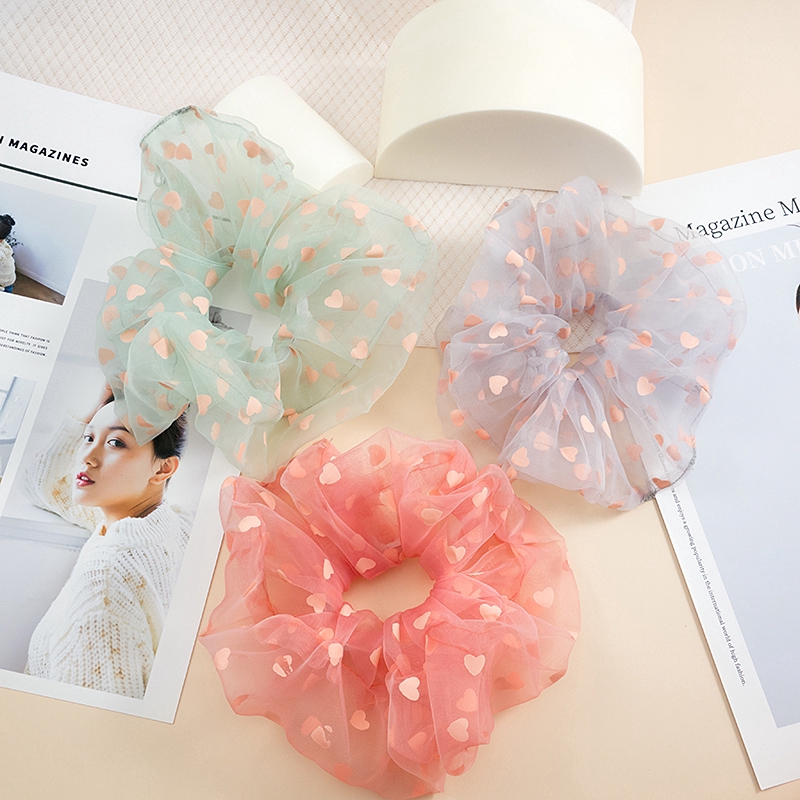 Dây Cột Tóc Họa Tiết Chấm Bi D060901