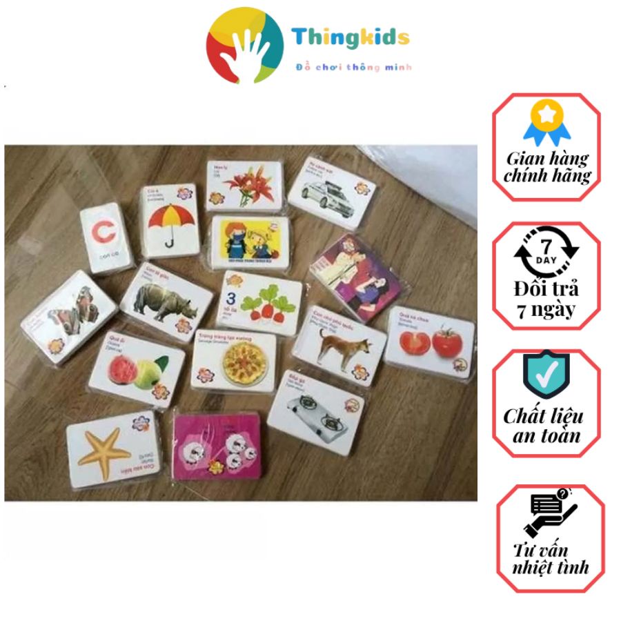 Thẻ Học Thông Minh 16 Chủ Đề 416 Hình Ảnh Sinh Động, Có Tiếng Anh - Việt - Thingkids