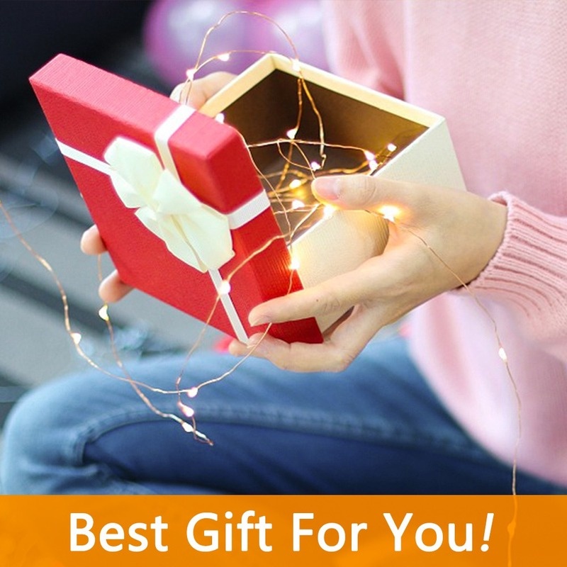Hộp Quà Tặng Dây Đèn LED Nắp Mở Sáng Tạo Có Thể Uốn Cong Chạy Bằng Pin DIY