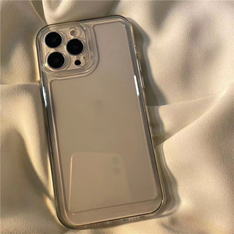 Ốp Điện Thoại Cứng Viền Dẻo Màu Sắc Sang Trọng Chống Sốc Cho iPhone 14 13 12 11 Pro Max XR X XS 6 7 8 Plus SE Mini