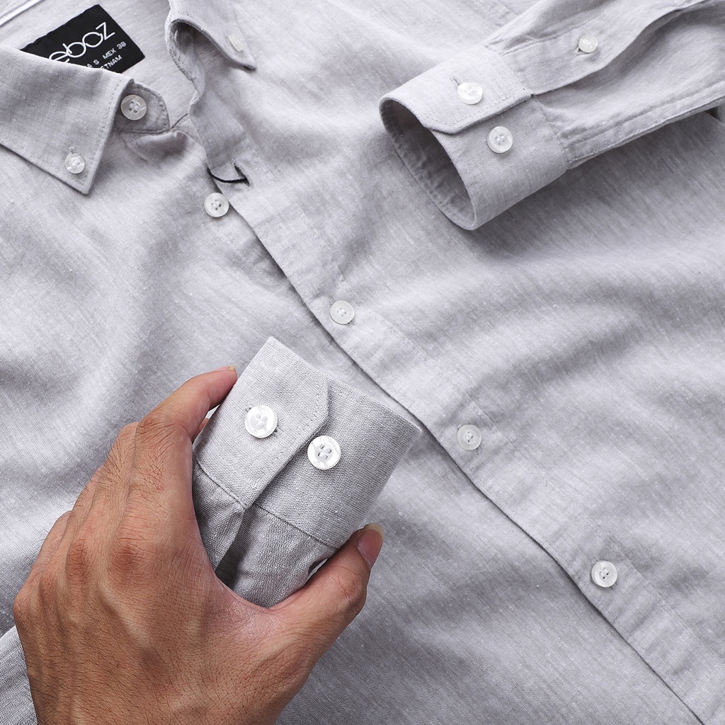 Áo sơ mi Heboz chất vải linen mềm và mát - 00000681