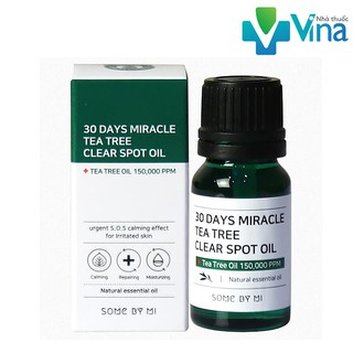 Tinh Dầu Tràm Trà Thần Kỳ Some By Mi 30 Days Miracle Tea Tree Clear Spot Oil 10ml