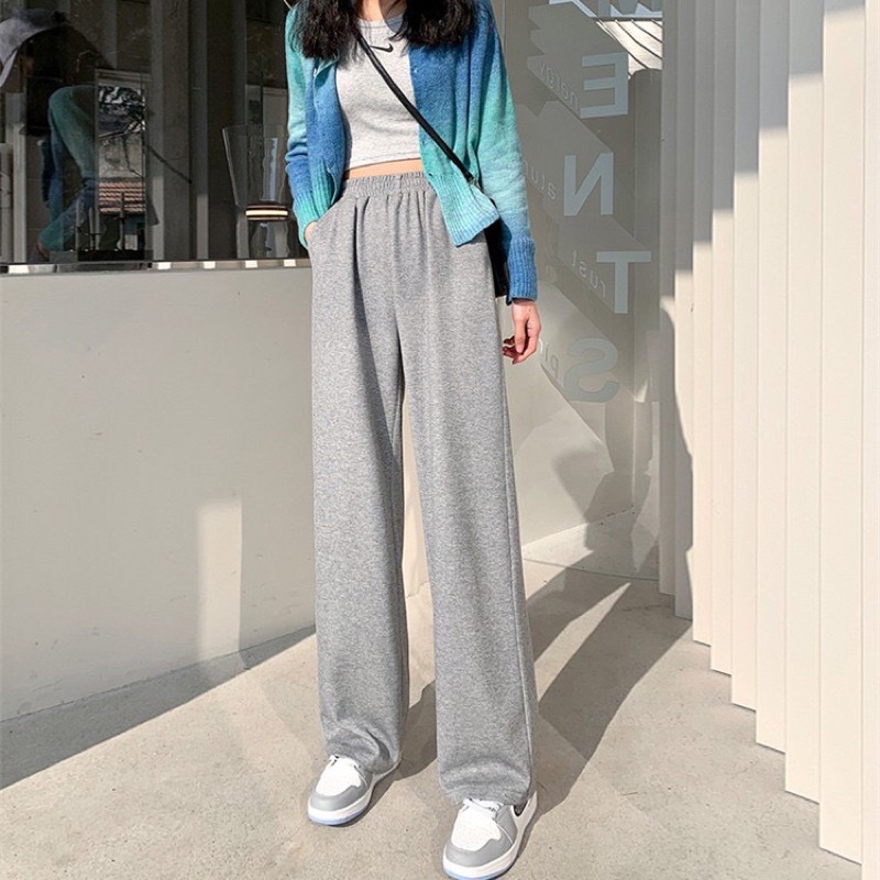 Quần thun ống suông