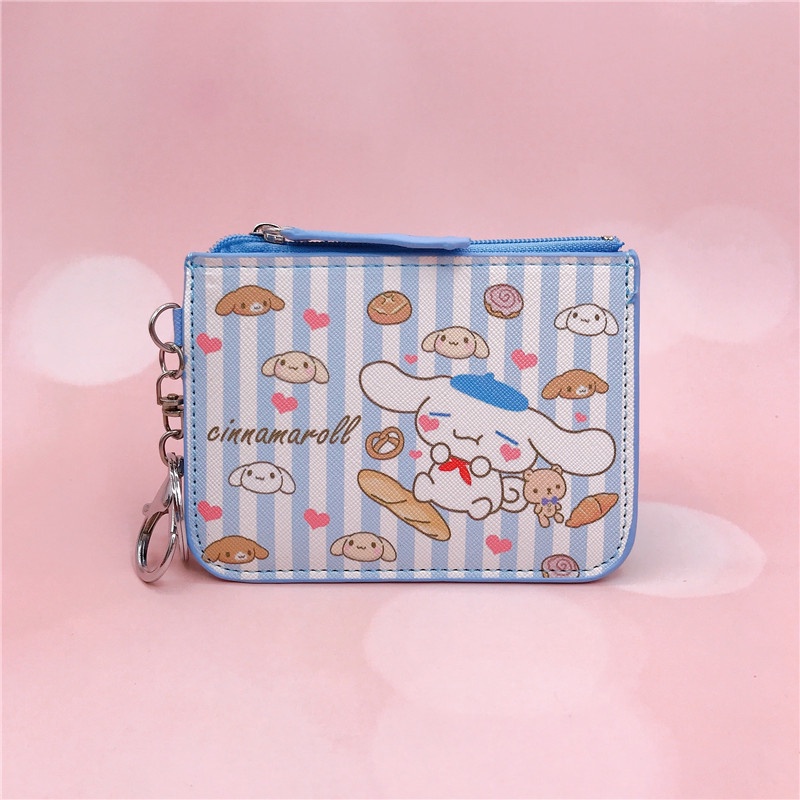 Túi đựng tiền Zipper Cute Cinnamoroll Coin Purse Cartoon Baby Cinnamoroll Giữ thẻ ID Hộp tiền nhỏ Sanrio Ví học sinh Quà tặng Văn phòng phẩm