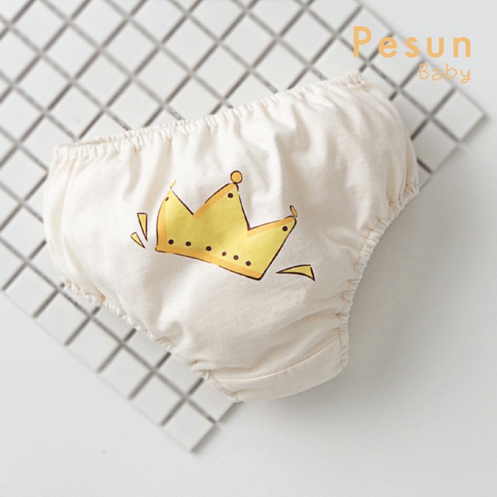 Quần mặc ngoài bỉm 0-6 tuổi 100% Cotton hữu cơ an toàn cho da bé in hình cực yêu