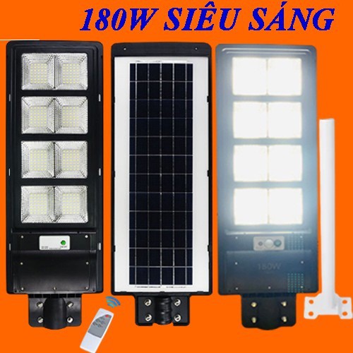 Đèn Đường Led Năng Lượng Mặt Trời Solar 120W,150w, 180w, cảm biến, bền, sáng, nhiều chế độ sáng, hẹn giờ