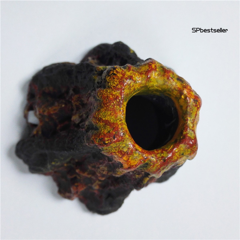 Đồ trang trí Núi Lửa Giả Trang Trí Bể Cá Không Độc Hại