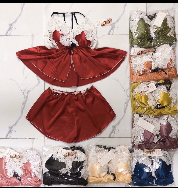 [SALE 30%] Đồ ngủ sexy ren hoa trắng dây lưng có mút | BigBuy360 - bigbuy360.vn