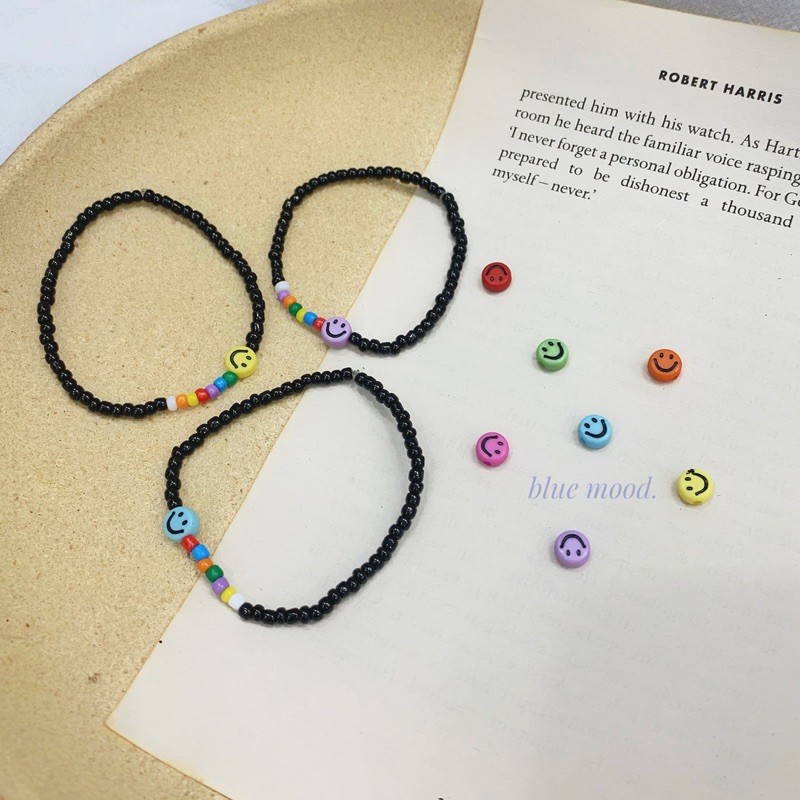 Vòng tay handmade hạt cườm mặt cười Inspired Mino Winner