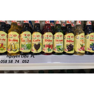 Siro x.o chai 500ml nhiều hương vị