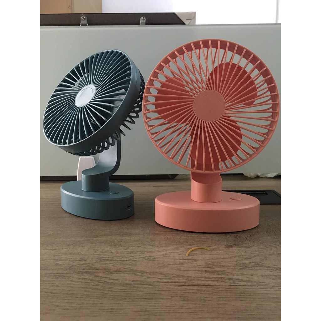 Quạt sạc mini để bàn tích điện 3 chế độ gió cực mát - Có đèn và sạc pin - GIAO MÀU NGẪU NHIÊN | BigBuy360 - bigbuy360.vn