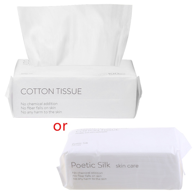 Set 50 / 100 Khăn Cotton Tẩy Trang Một Lần