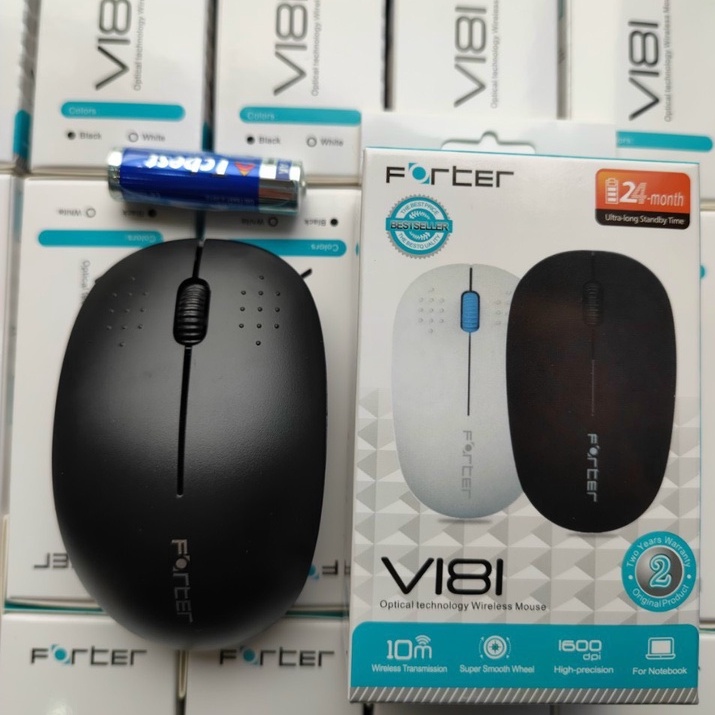 Chuột máy tính không dây forter v181 cho laptop pc cu te dễ thương PUKIGO