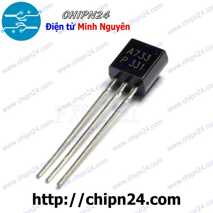 [10 CON] Transistor A733 TO-92 PNP 0.1A 60V (A733G 2SA733 733)