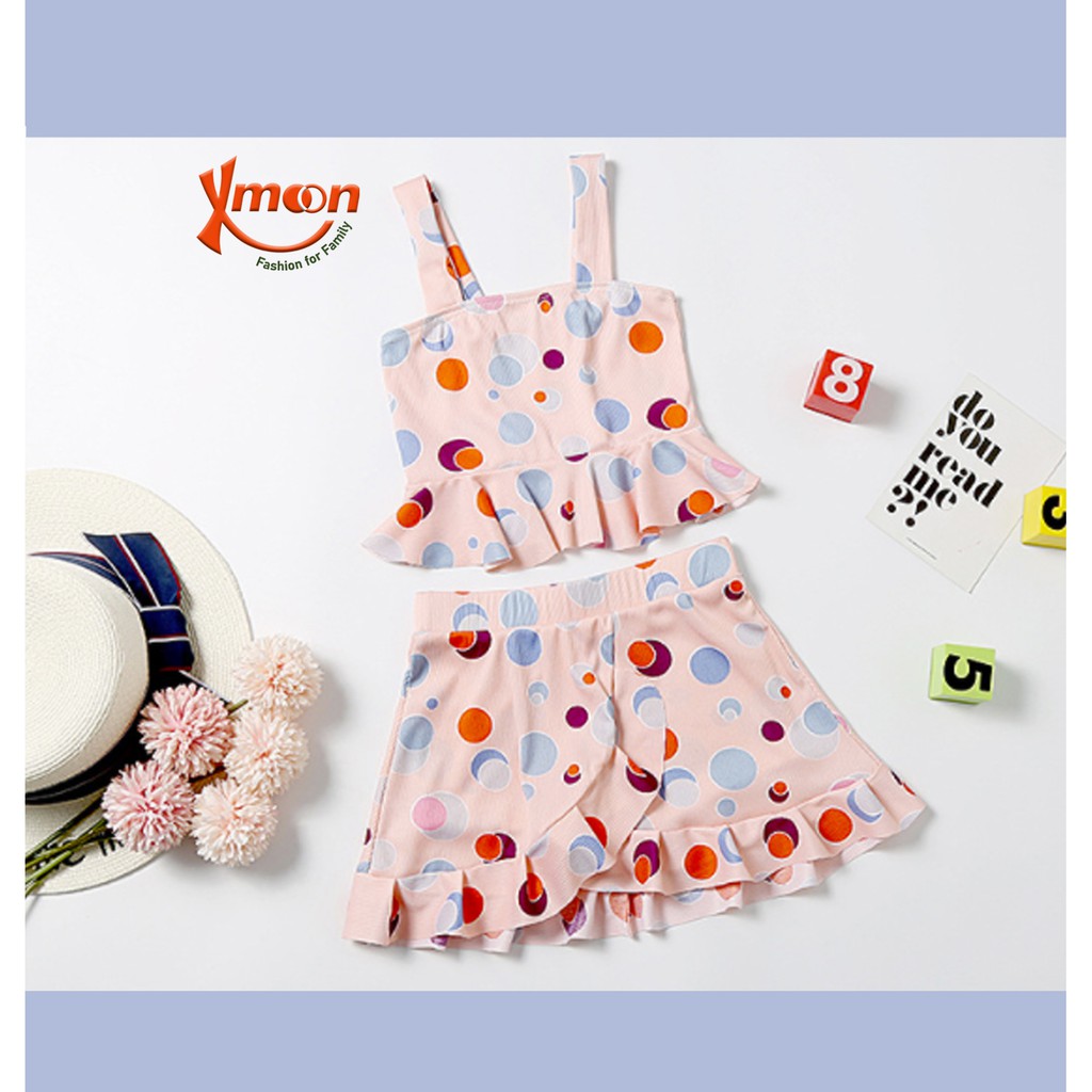 Áo tắm/ Áo bơi bé gái 2 dây váy rời MH1214