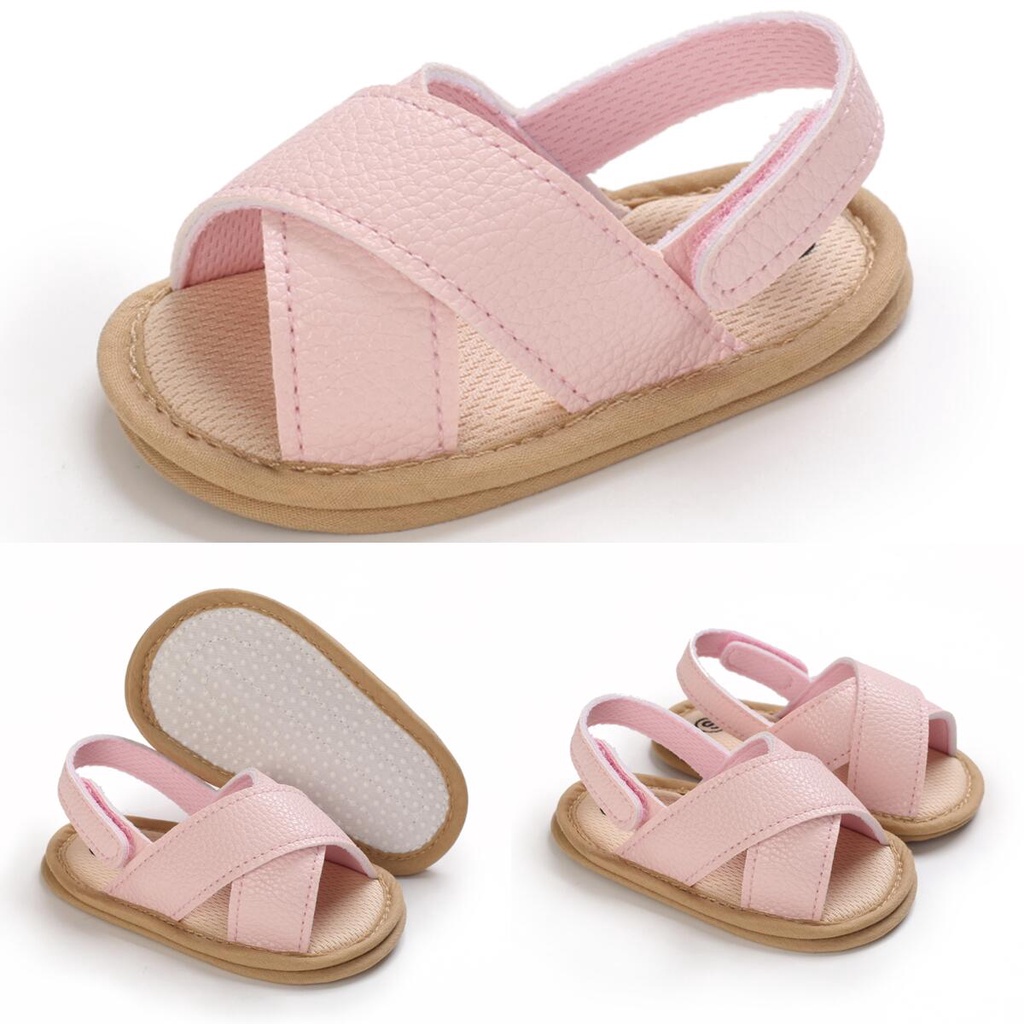 Giày Chống Trượt Thoáng Khí Thời Trang Mùa Hè Cho Mẹ Và Bé 0-18 Tháng Tuổi