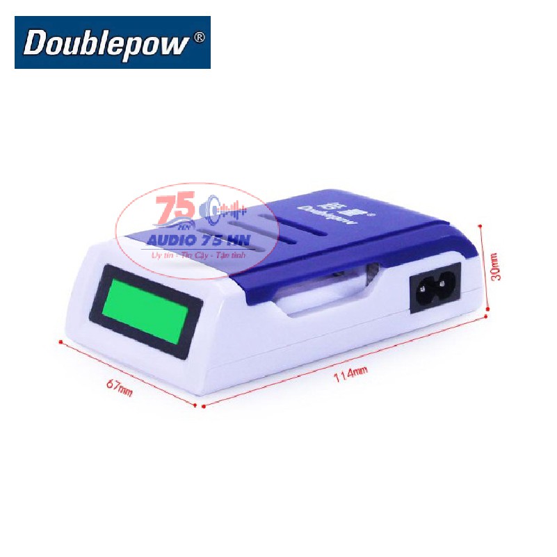 Bộ Sạc Pin AA, AAA K209 Doublepow tự ngắt khi đầy, sạc nhanh, màn hình LCD có bán kèm pin sạc AA KTV3200