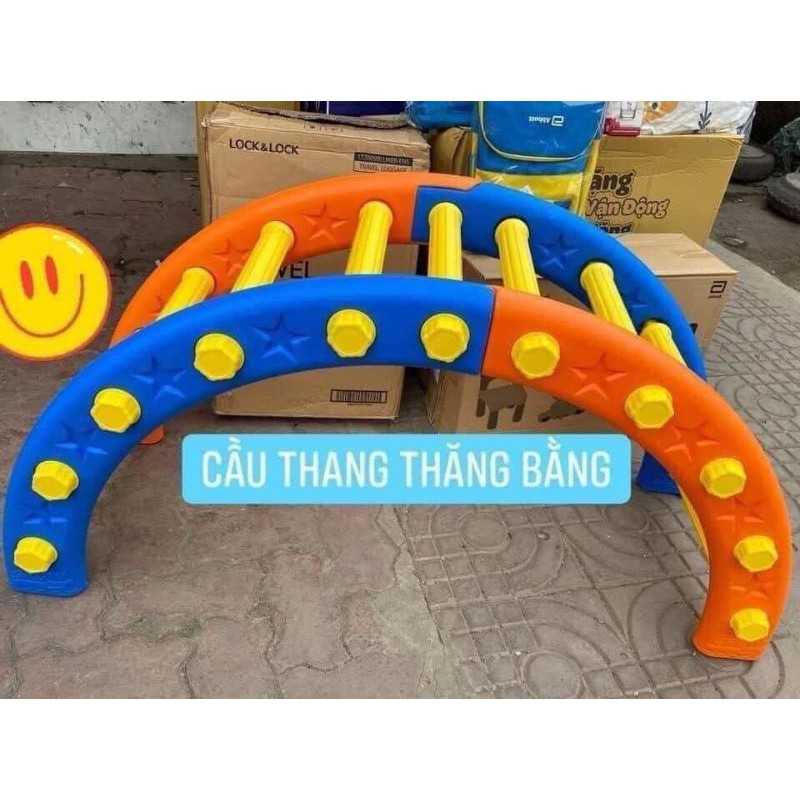 Cầu thang kèm bập bênh grow 2in1