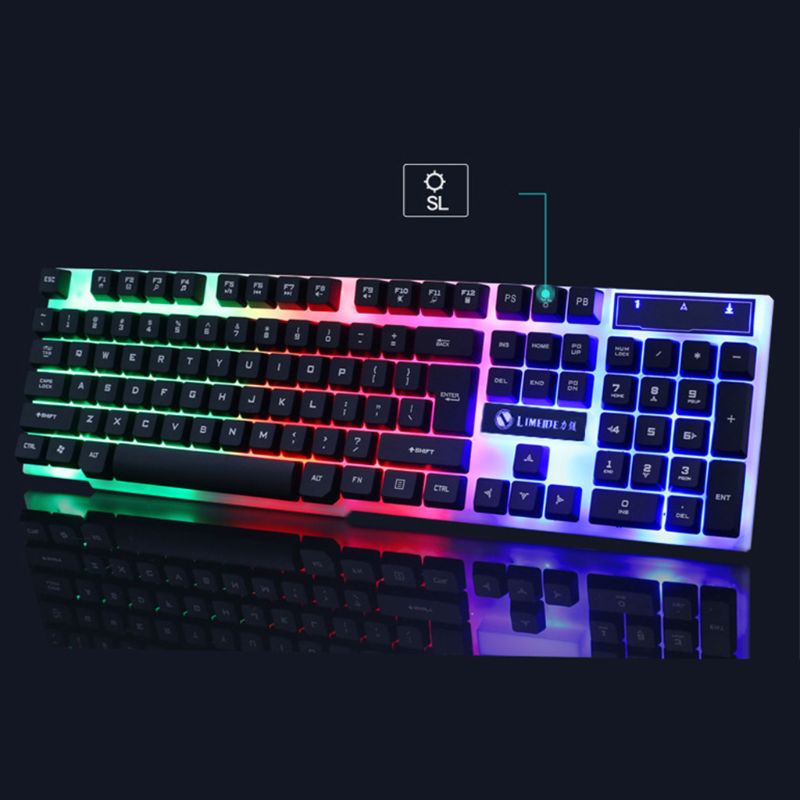 Combo BàN PhíM Cơ + ChuộT Gaming Có Dây + ĐèN LED Cho MáY TíNh