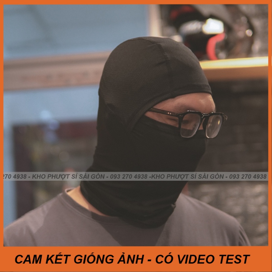 Khăn trùm đầu Ninja Swat F1 Racing phiên bản cao cấp đeo kính cho biker cận đội fullface