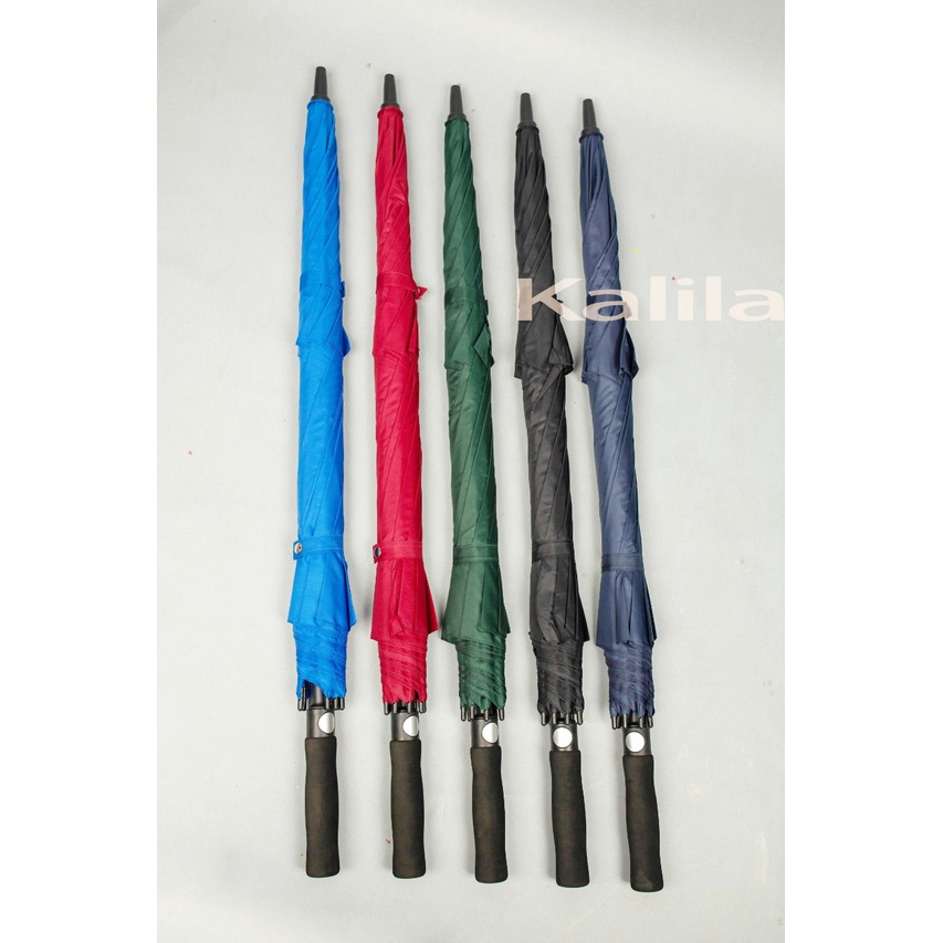 Ô gold cao cấp 2 tầng chống lật, ô dù đi mưa che nắng thời trang-Màu xanh