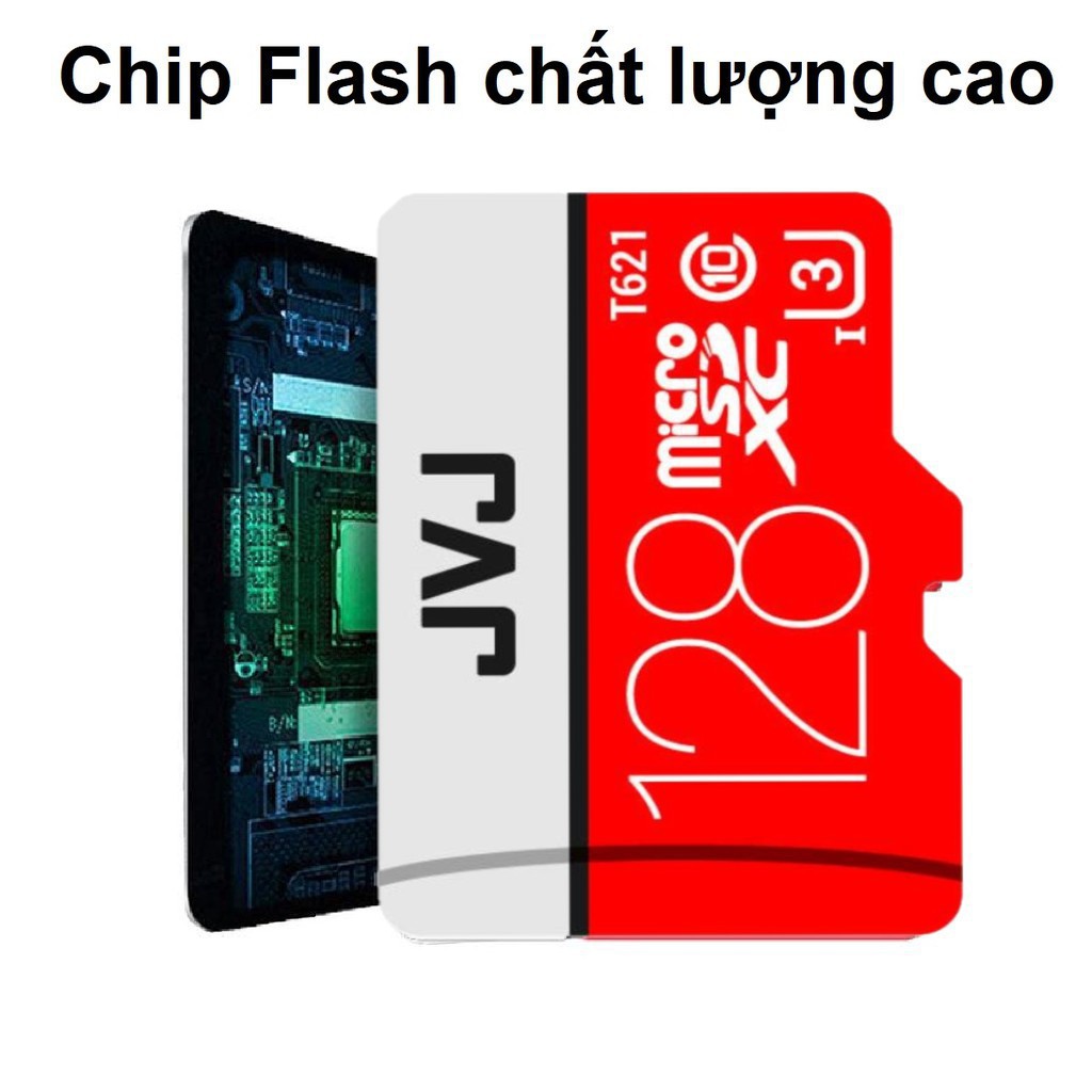 Thẻ nhớ 16/32/64/128GB JVJ Pro U3 Class 10 [CHÍNH HÃNG] Chuyên dùng CAMERA tốc độ cao, điện thoại, cam hành trình