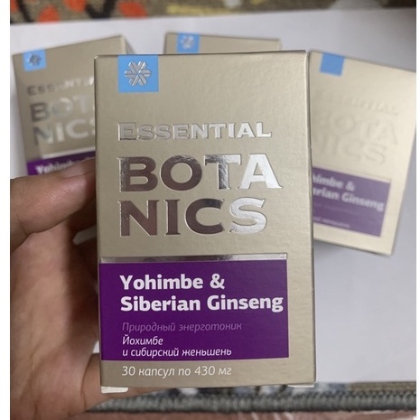 [ CHÍNH HÃNG ] - Botanics Yohimbe &amp; Siberian ginseng, giúp tăng cường sinh lý &amp; sinh lực, nâng cao sức khỏe - Hộp 30v