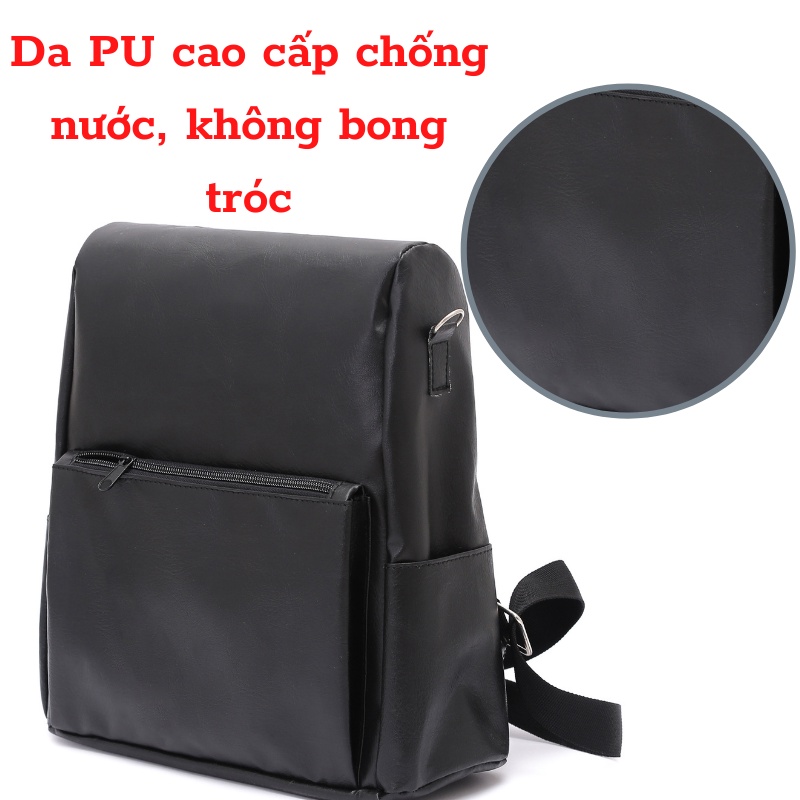 Balo da nữ khóa sau chống trộm, chống nước cao cấp