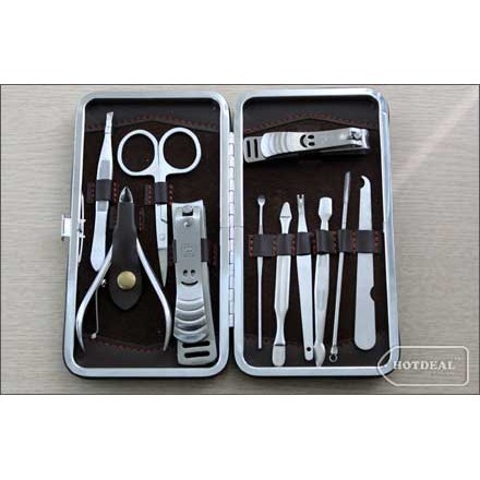 Bộ cắt móng tay chân cho bé, dụng cụ cắt móng tay 12 chi tiết kèm hộp - DGAH