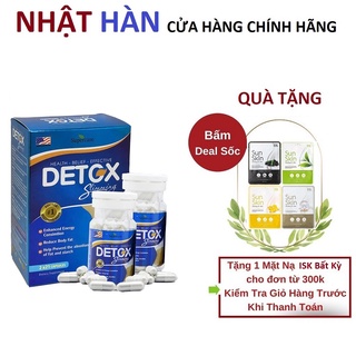 Viên uống giảm cân cấp tốc giúp đào thải mỡ thừa bụng eo đùi sau sinh Super.care Detox - Hộp 2 lọ (21 viên/lọ)