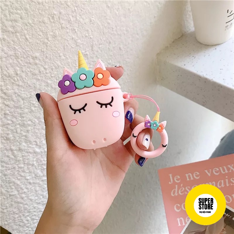 Case Vỏ Bao Airpods Đựng Tai Nghe Airpod 1 2 Pro Mẫu UNICORN Cực Chất