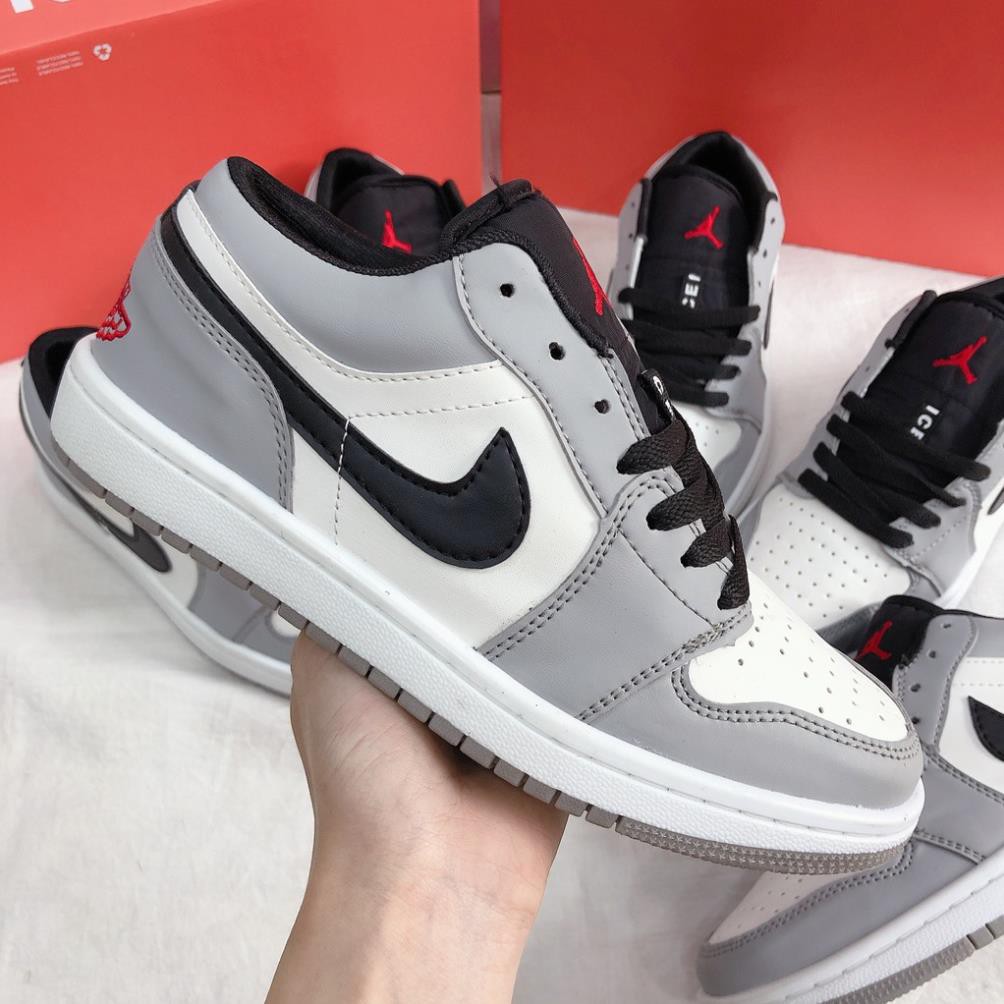 Giày Thể Thao Nam Nữ Ngô Thắng JD Thấp Xám Đen, Sneakers Đi Chơi Phong Cách