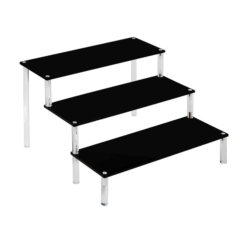 Kệ Đứng Trưng Bày Bánh Cupcake / Món Tráng Miệng Màu Đỏ Trong Suốt