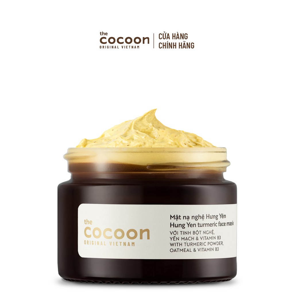 Combo Nước nghệ Hưng Yên 140ml + Mặt nạ nghệ 30ml Cocoon