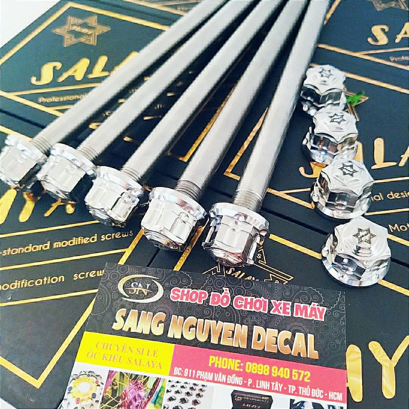 Cốt INOX 304 Trước sau kèm 4 tán bít salaya các dòng xe