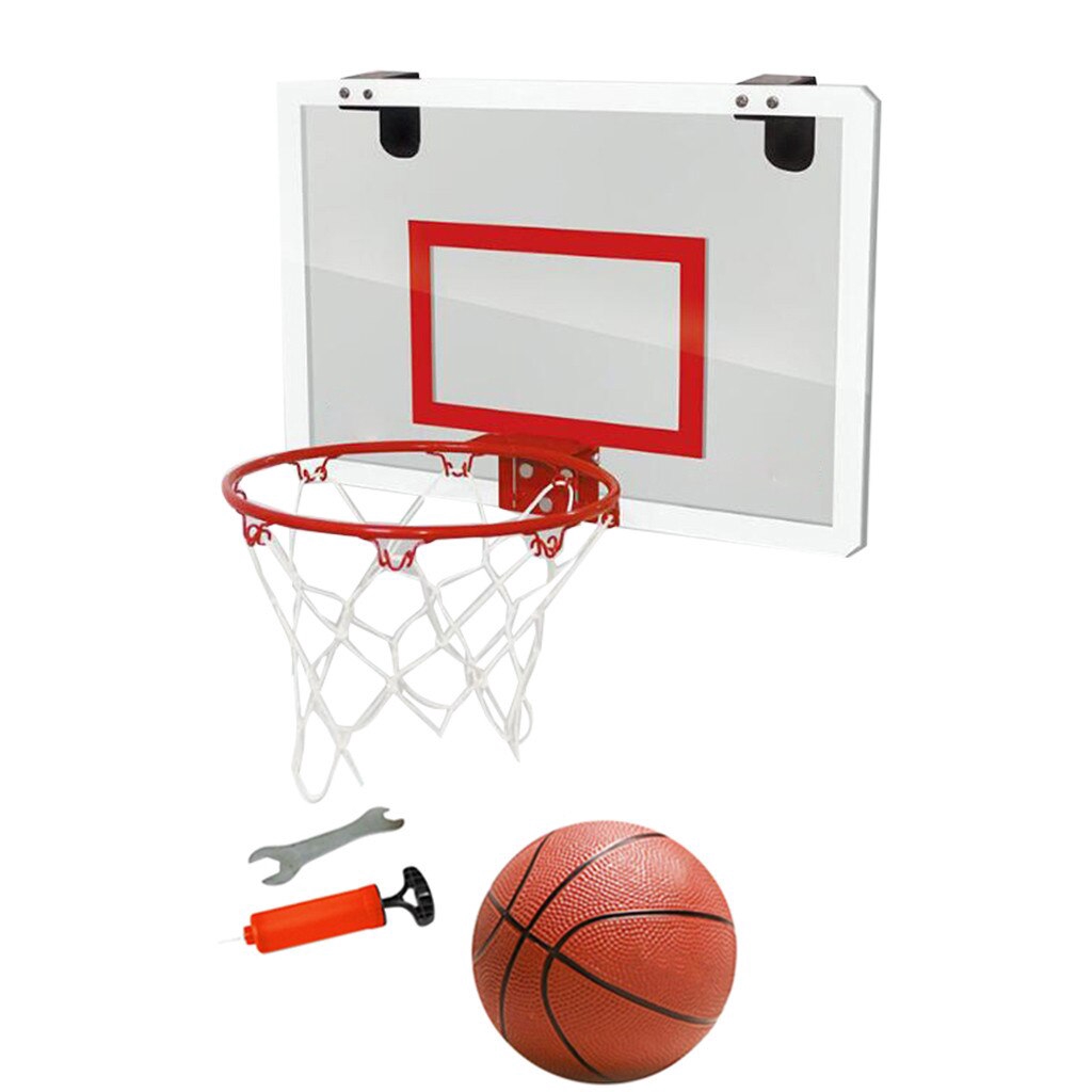 Bộ đồ chơi bóng rổ mini treo cửa trong suốt chuyên dụng cho bé dùng trong và ngoài nhà
