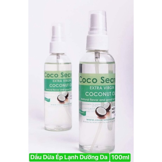 (2023)Set 02 chai Dầu dừa nguyên chất Coco Secret 100ml