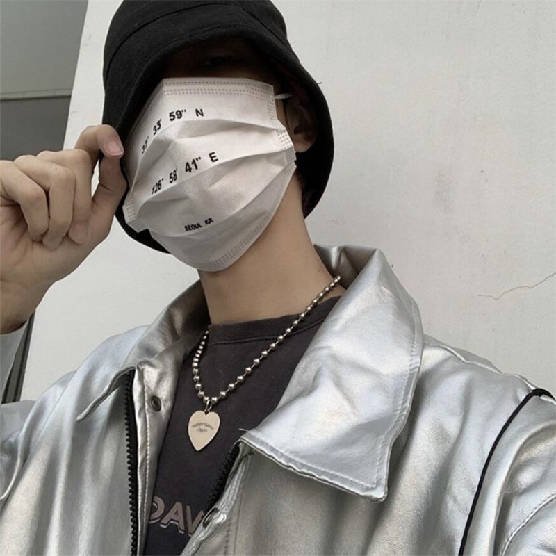 Dây chuyền phối mặt trái tim khắc chữ phong cách cổ điển cho cặp đôi