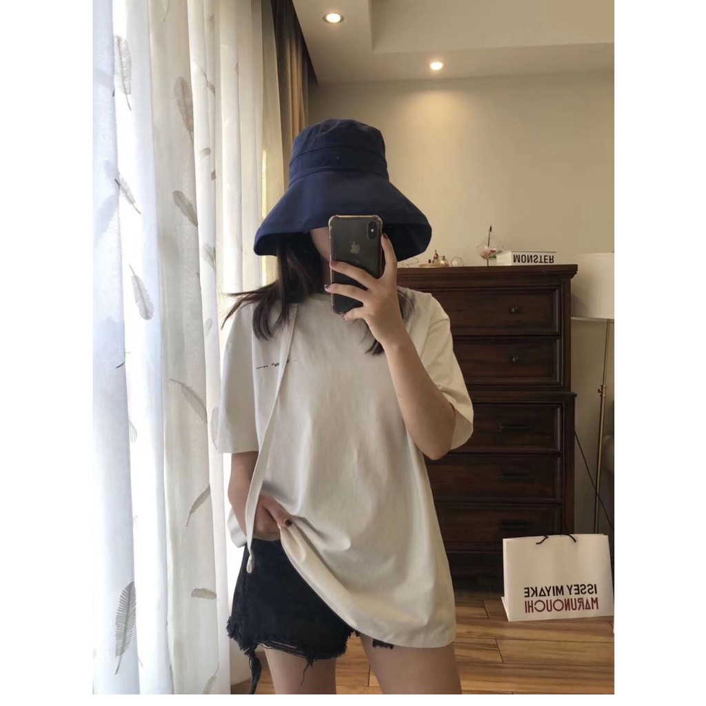 Nón Tai Bèo Vành Rộng Chống Tia uv Kiểu Nhật Hàn Dễ Phối Đồ Thời Trang Mùa Hè Cho Nữ