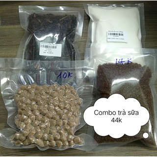 Sét trà sữa trân châu đường đen