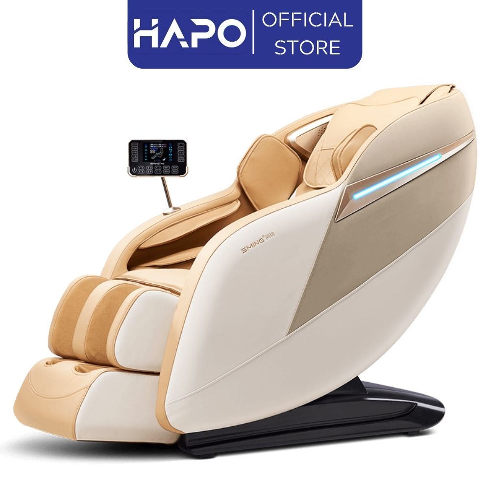 Ghế massage toàn thân cao cấp công nghệ 4D thiết kế sang trọng, Ghế mát xa trục SL 140 cm tự điều chỉnh chế độ massage