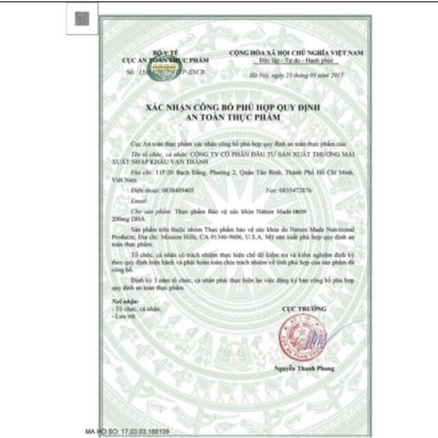 Viên uống bổ sung Folic Acid 400mcg Nature Made 250 viên USA, mẫu mới